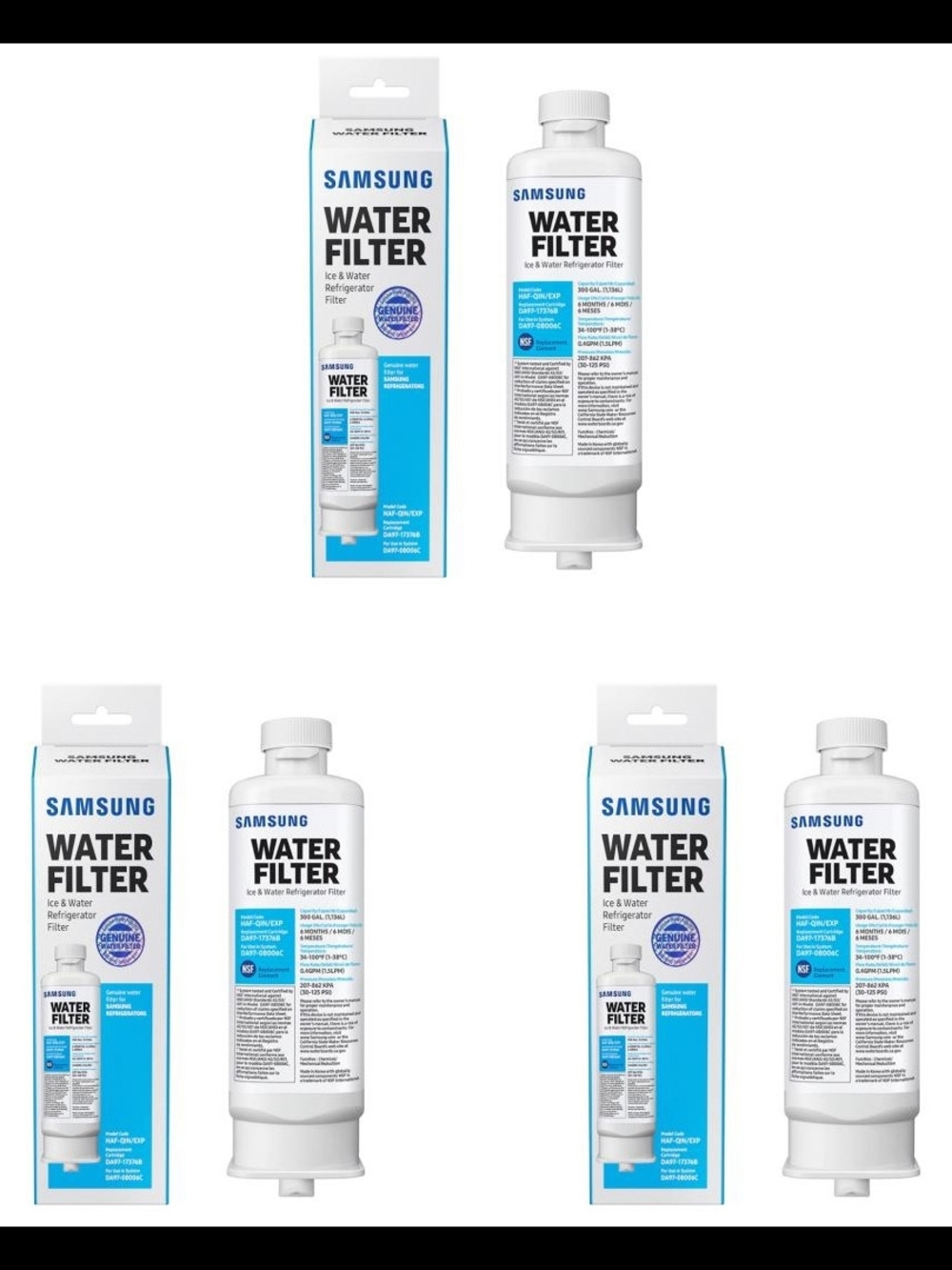 Samsung Water Filter - 3 Pack HAF-QINS/EXP
